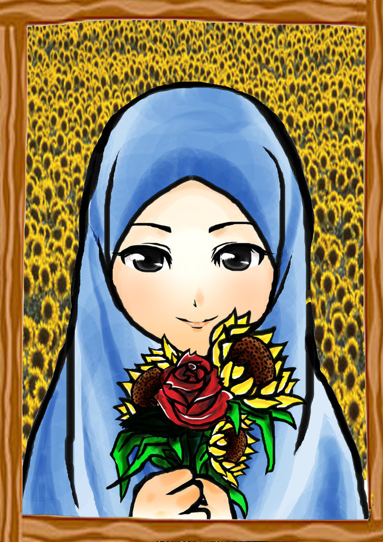 300 Gambar Kartun Muslimah Bercadar Cantik Keren Lucu Sedih